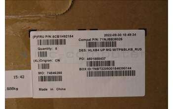 Lenovo 5CB1H92154 COVER Upper Case ASM_RUS C21DK MGBL