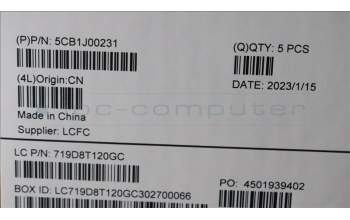 Lenovo 5CB1J00231 COVER Upper Case ASM_ITAL82SFFP_AB_BL_ML