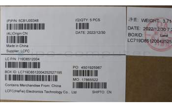 Lenovo 5CB1J00348 COVER Upper Case ASM_FRAL82SFFP_CG_BL_ML