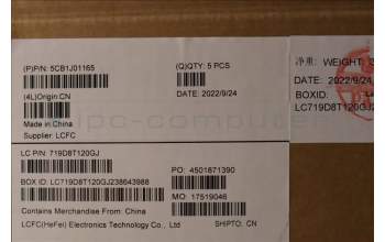 Lenovo 5CB1J01165 COVER Upper Case ASM_SWSL82SFFP_SG_BL_ML