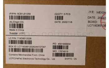 Lenovo 5CB1J01259 COVER Upper Case ASM_SPAL82SFFP_SG_NB_PC