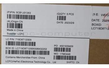 Lenovo 5CB1J01353 COVER Upper Case ASM_SPAL82SFNF_CG_BL_PC