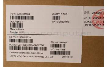 Lenovo 5CB1J01368 COVER Upper Case ASM_FRAL82SFNF_CG_NB_PC