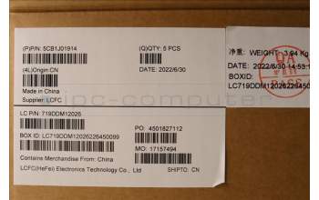 Lenovo 5CB1J01914 COVER Upper Case ASM_ENG L82QG NFPSG