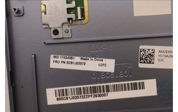 Lenovo 5CB1J02072 COVER Upper Case ASM_NORDIC L82QE FPSB