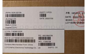 Lenovo 5CB1J02104 COVER Upper Case ASM_NORDIC L82QE FPSG