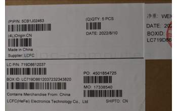 Lenovo 5CB1J02463 COVER Upper Case ASM_JPN L82QE NFPSG