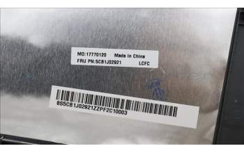 Lenovo 5CB1J02921 COVER Upper CaseASM_EUROENGL82U1I/G_FP_U