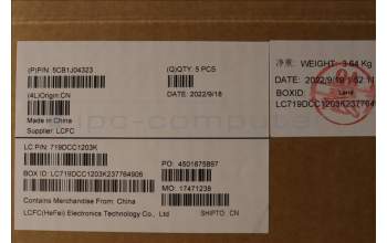 Lenovo 5CB1J04323 COVER Upper Case ASM_GER L82TF RGBSG