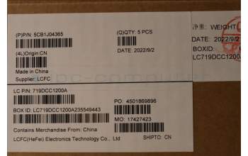 Lenovo 5CB1J04365 COVER Upper Case ASM_POR L82TF WHOG