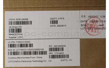 Lenovo 5CB1J04396 COVER Upper Case ASM_NORDIC L82TF WHSG