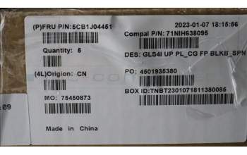 Lenovo 5CB1J04451 COVER UpperCaseASM_SPA C82SD PLCG FPBL