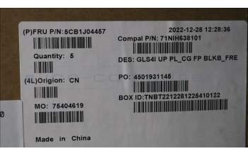 Lenovo 5CB1J04457 COVER UpperCaseASM_FRA C82SD PLCG FPBL