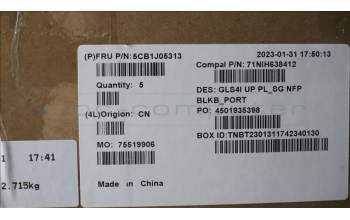 Lenovo 5CB1J05313 COVER UpperCaseASM_POR C82SD PLSG NFPBL