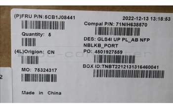 Lenovo 5CB1J08441 COVER UpperCaseASM_POR C82SD PLAB NFPNBL