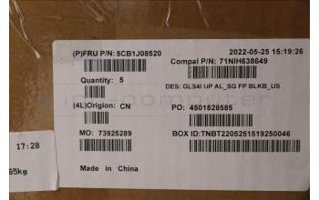 Lenovo 5CB1J08520 COVER UpperCaseASM_ENG C82SD ALSG FPBL