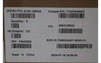 Lenovo 5CB1J08525 COVER UpperCaseASM_RUS C82SD ALSG FPBL