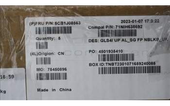 Lenovo 5CB1J08563 COVER UpperCaseASM_UKE C82SD ALSG FPNBL