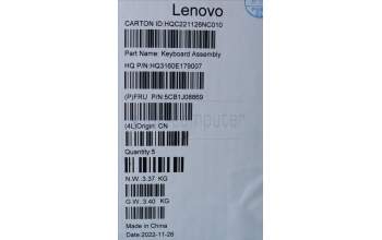 Lenovo 5CB1J08869 COVER Upper Case ASM_SPA H 82SN STGY UMA