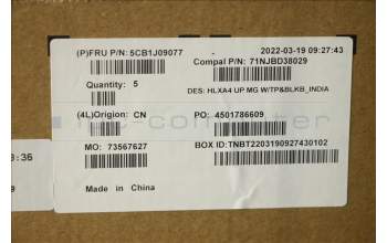 Lenovo 5CB1J09077 COVER Upper Case ASM_HIN C21DH MGBL