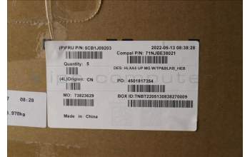 Lenovo 5CB1J09203 COVER Upper Case ASM_HBW C21DJ MGBL