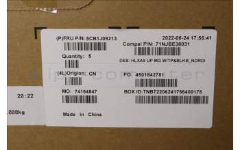 Lenovo 5CB1J09213 COVER Upper Case ASM_NORDIC C21DJ MGBL