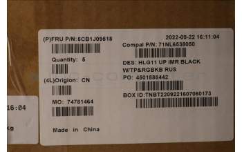 Lenovo 5CB1J09518 COVER UpperCase ASM_RUS C82SARGB BLA