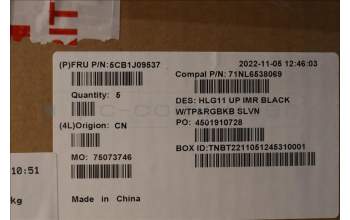 Lenovo 5CB1J09537 COVER UpperCase ASM_SLV C82SARGB BLA