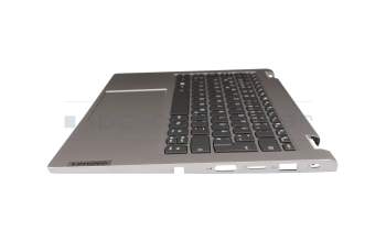 5CB1J10024 teclado incl. topcase original Lenovo DE (alemán) negro/canaso con retroiluminacion