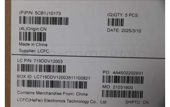 Lenovo 5CB1J10173 COVER Upper Case ASM_BRL L82T0