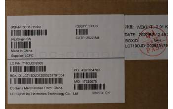 Lenovo 5CB1J11032 COVER Upper Case ASM_NORDIC L82QF FPSB