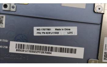 Lenovo 5CB1J11033 COVER Upper Case ASM_POR L82QF FPSB