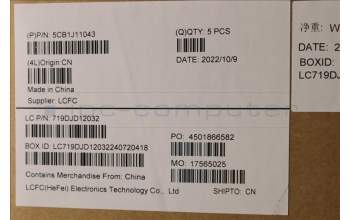 Lenovo 5CB1J11043 COVER Upper Case ASM_ENG L82QF FPSB