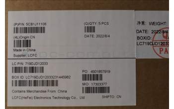 Lenovo 5CB1J11108 COVER Upper Case ASM_CZE/SLK L82QF NFPSB