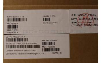 Lenovo 5CB1J11113 COVER Upper Case ASM_FRA L82QF NFPSB