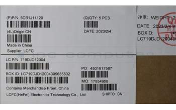 Lenovo 5CB1J11120 COVER Upper Case ASM_JPN L82QF NFPSG