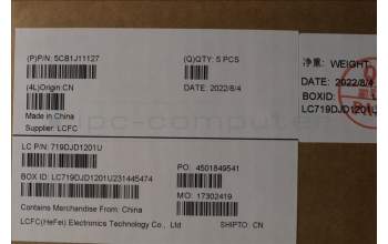 Lenovo 5CB1J11127 COVER Upper Case ASM_GER L82QF NFPSG