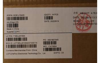 Lenovo 5CB1J15420 COVER FRU JT4C1 Cc WL SUB ASSY GRAY