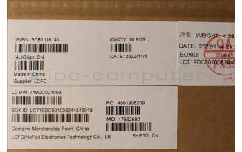 Lenovo 5CB1J18141 COVER FRU JX3B0_D_AL_WWAN_BLK_EP_ASSY