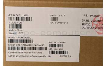 Lenovo 5CB1J19687 COVER Upper Case ASM_UKE L82V7 NFPAB