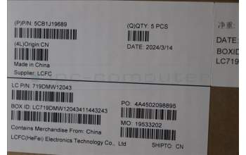 Lenovo 5CB1J19689 COVER Upper Case ASM_SPA L82V7 NFPAB