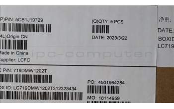 Lenovo 5CB1J19729 COVER Upper Case ASM_ITA L82V7 NFPGY