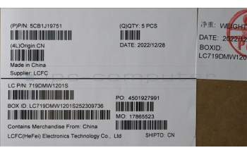 Lenovo 5CB1J19751 COVER Upper Case ASM_BUL L82V7 NFPGY