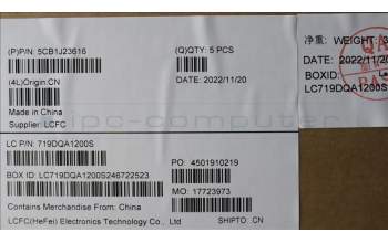 Lenovo 5CB1J23616 COVER Upper Case ASM_SWS L82UT CG