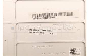Lenovo 5CB1J30326 COVER Upper Case ASM_USA ENGL82TK_UG