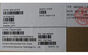 Lenovo 5CB1J31372 COVER Upper Case ASM_SPA L82U9 CLGY