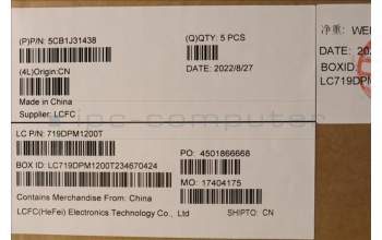 Lenovo 5CB1J31438 COVER Upper Case ASM_TC L82TD