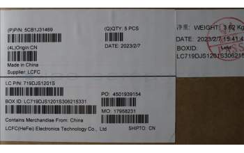 Lenovo 5CB1J31469 COVER Upper Case ASM_ITA L82UG OG_RGB