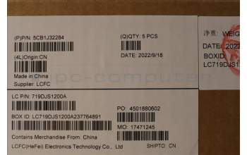 Lenovo 5CB1J32284 COVER Upper Case ASM_BEL L82UG SG_WH