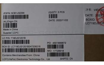 Lenovo 5CB1J32294 COVER Upper Case ASM_GER L82UG SG_WH